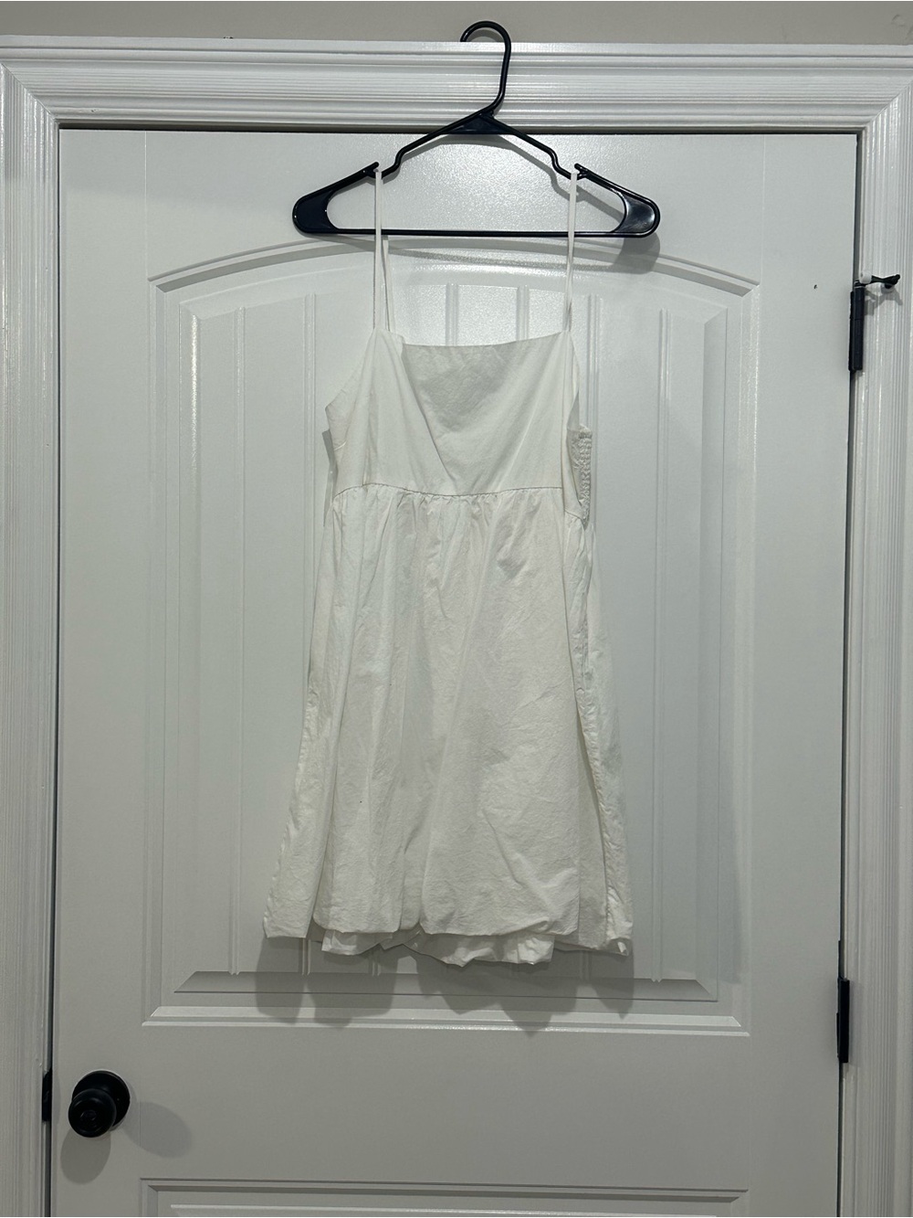 Women's White Spaghetti Strap mini Dress Abercrombie